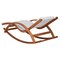 Deko Living Outdoor Cedar Wood Patio Lounge Chair with White Textilene Fabric COP20206WHT - alternate 3